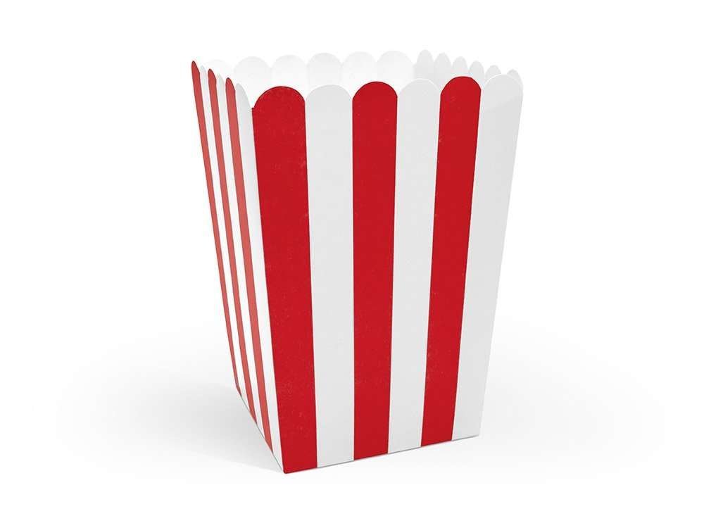 Popcorn-rasiat Puna-valkoinen, 6kpl