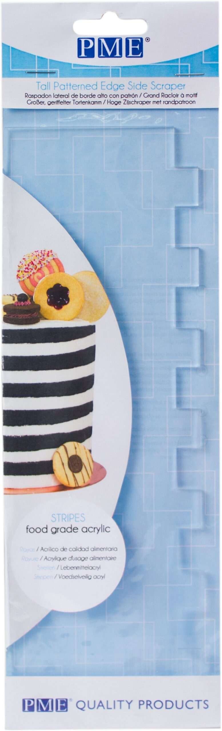 Korkea koristeluraappa - Stripes