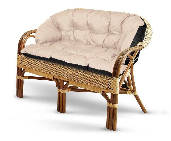 Puutarhatyyny 190x40 cm sohvalle tai penkille, vedenpitävä, beige