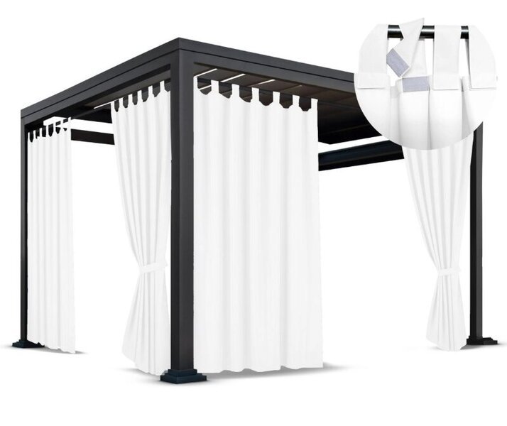 Puutarhaverho Mariall ZMOK-10, 155x240 cm, valkoinen