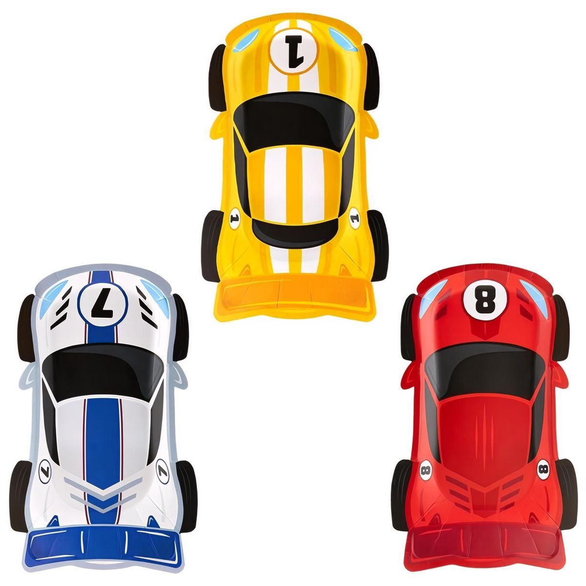 Pahvilautaset - Race On, 6 kpl