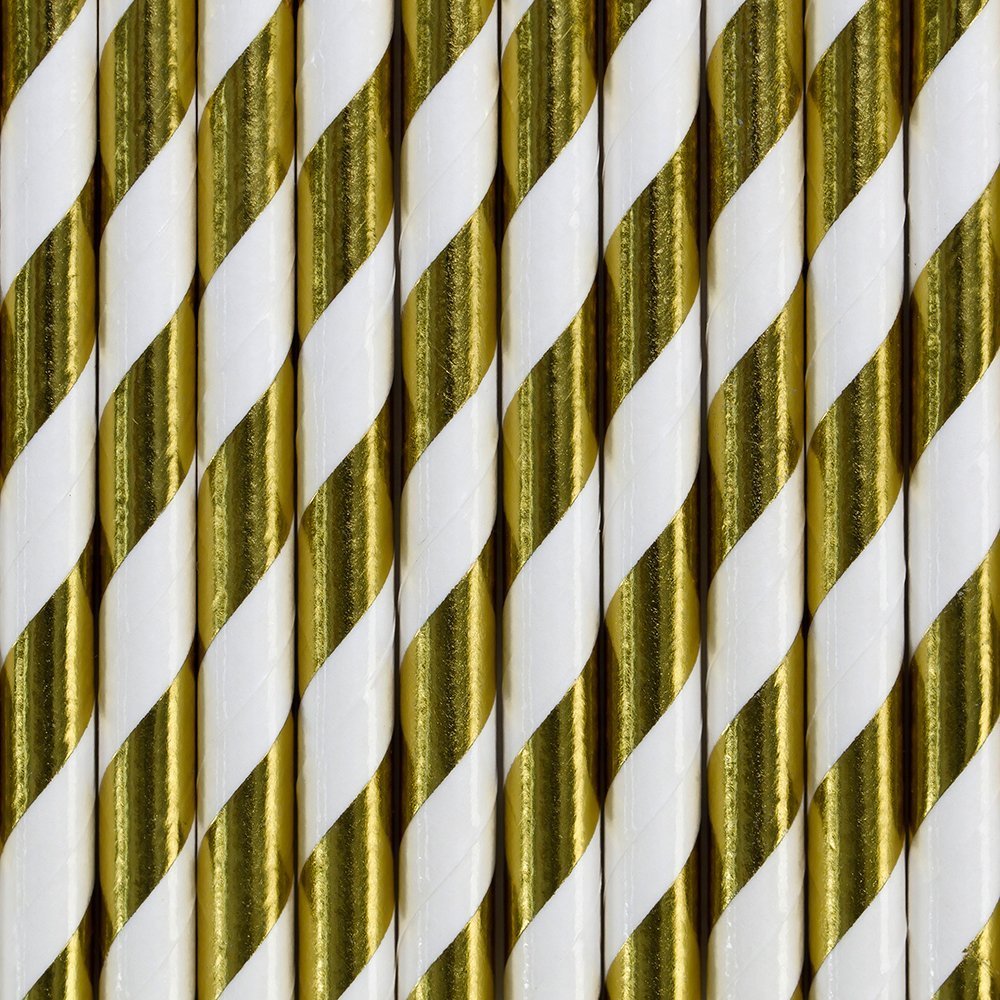 Paperipillit kulta-valkoiset, 10kpl