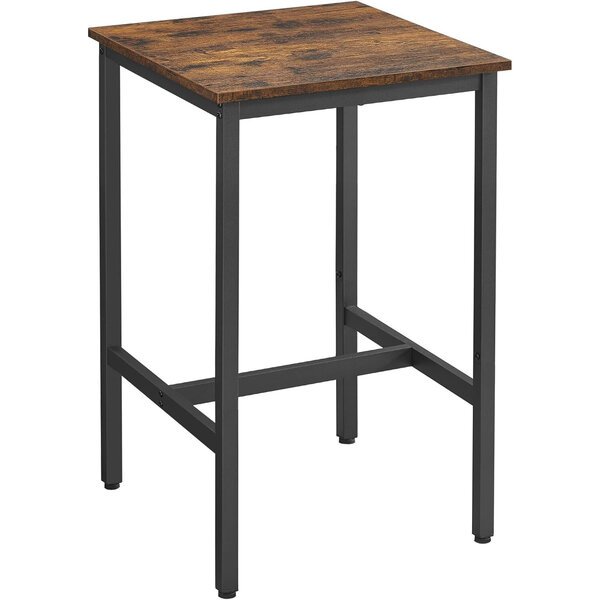 Neliönmuotoinen baaripöytä LBT25X – Teollinen metallinen baaripöytä 60×60×92 cm