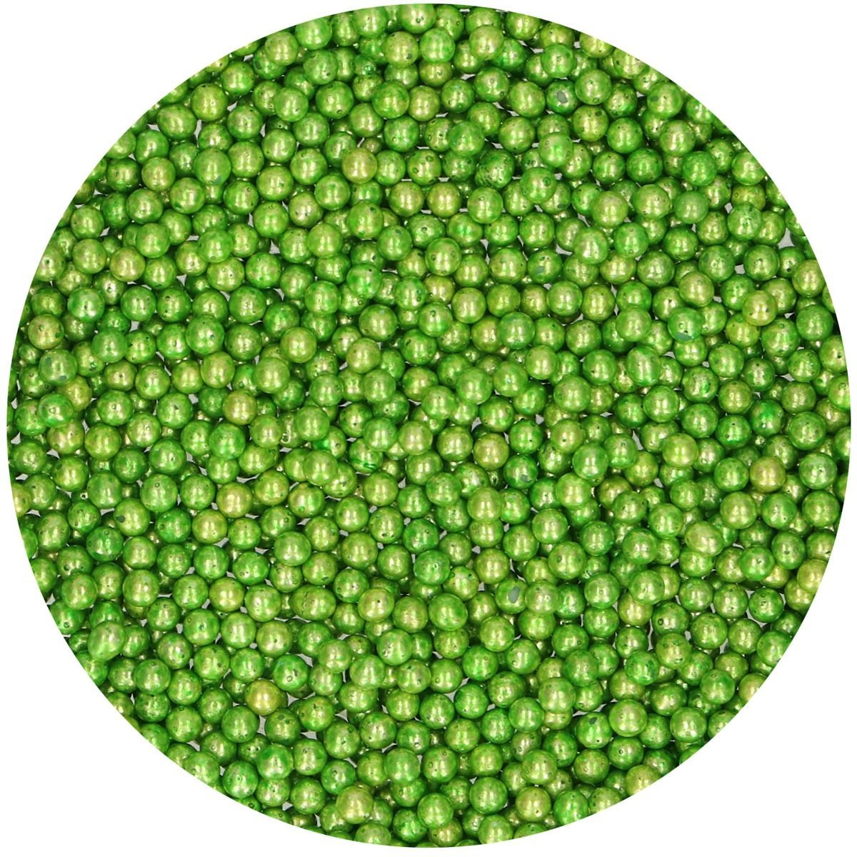 Sokerihelmet - Metallic Green, 4mm, 80g