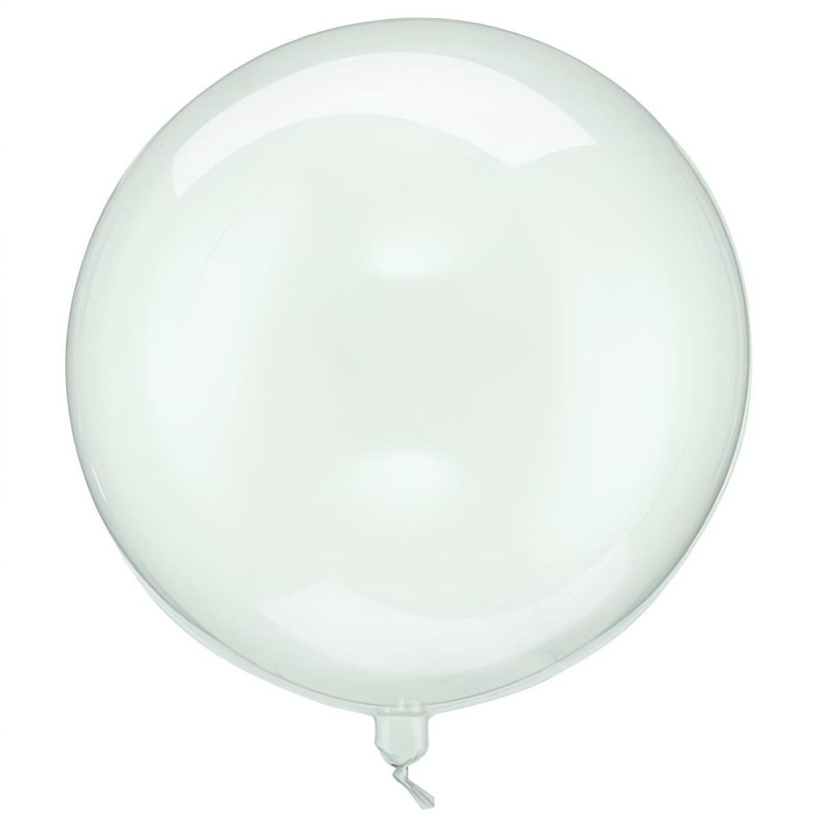 Pyöreä muovinen kuplapallo - Läpikuultava vihreä, 40 cm