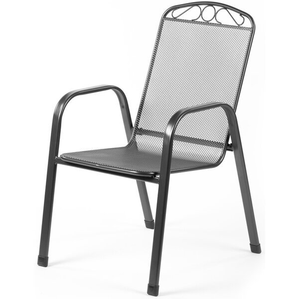 Ulkotuoli Fieldmann Silver Crochet, musta