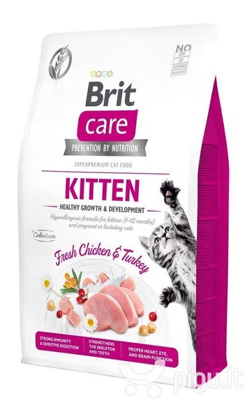 Brit Care Cat Grain-Free Kitten Healthy Growth täysravinto kissanpentuille 2kg