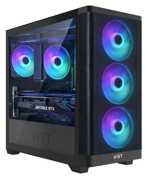 Tietokone VIST VENTUM PC Gaming Ryzen 7 5700X RAM 32GB RTX 5060Ti SSD 1TB M.2 WIFI W11