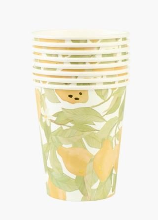 Citronella pahvimuki 8 kpl moniväri/keltainen