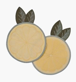 Lemon 2pk lasinalunen keltainen