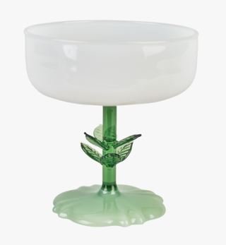 Leaf cocktaillasi valkoinen