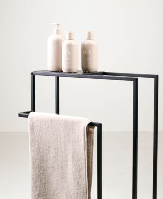 Towel rack pyyhepidike musta