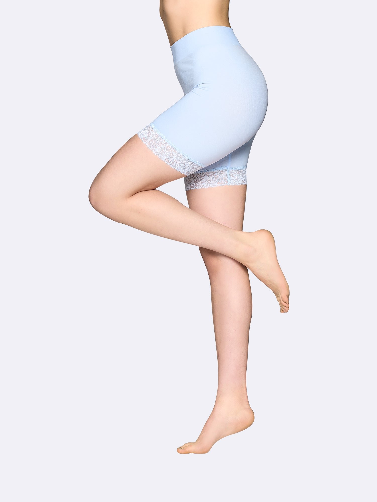Nanso SEAMLESS LACE SHORT leggingsit - sininen