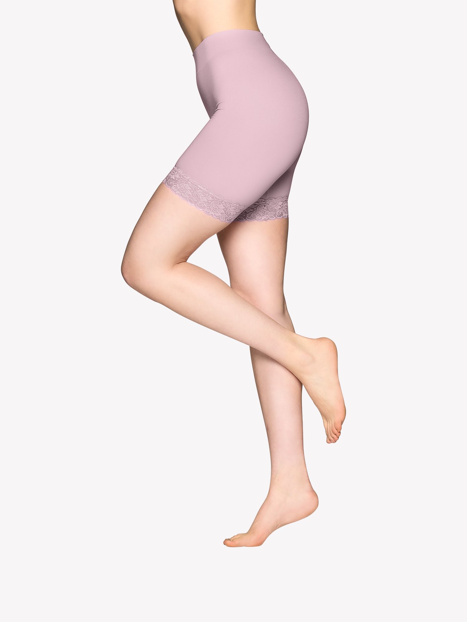 Nanso SEAMLESS LACE SHORT leggingsit - lilac