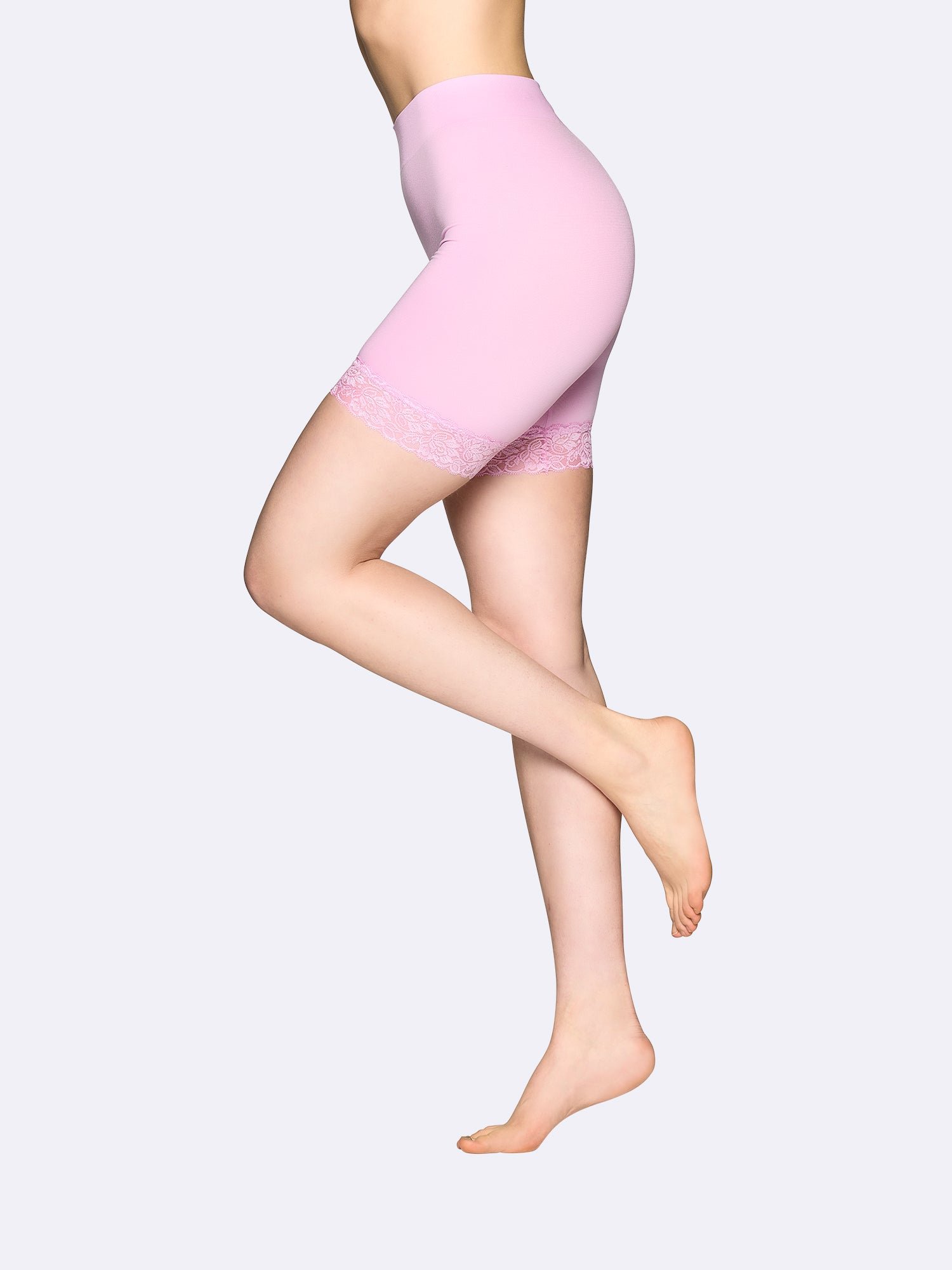Nanso SEAMLESS LACE SHORT leggingsit - vaaleanpunainen