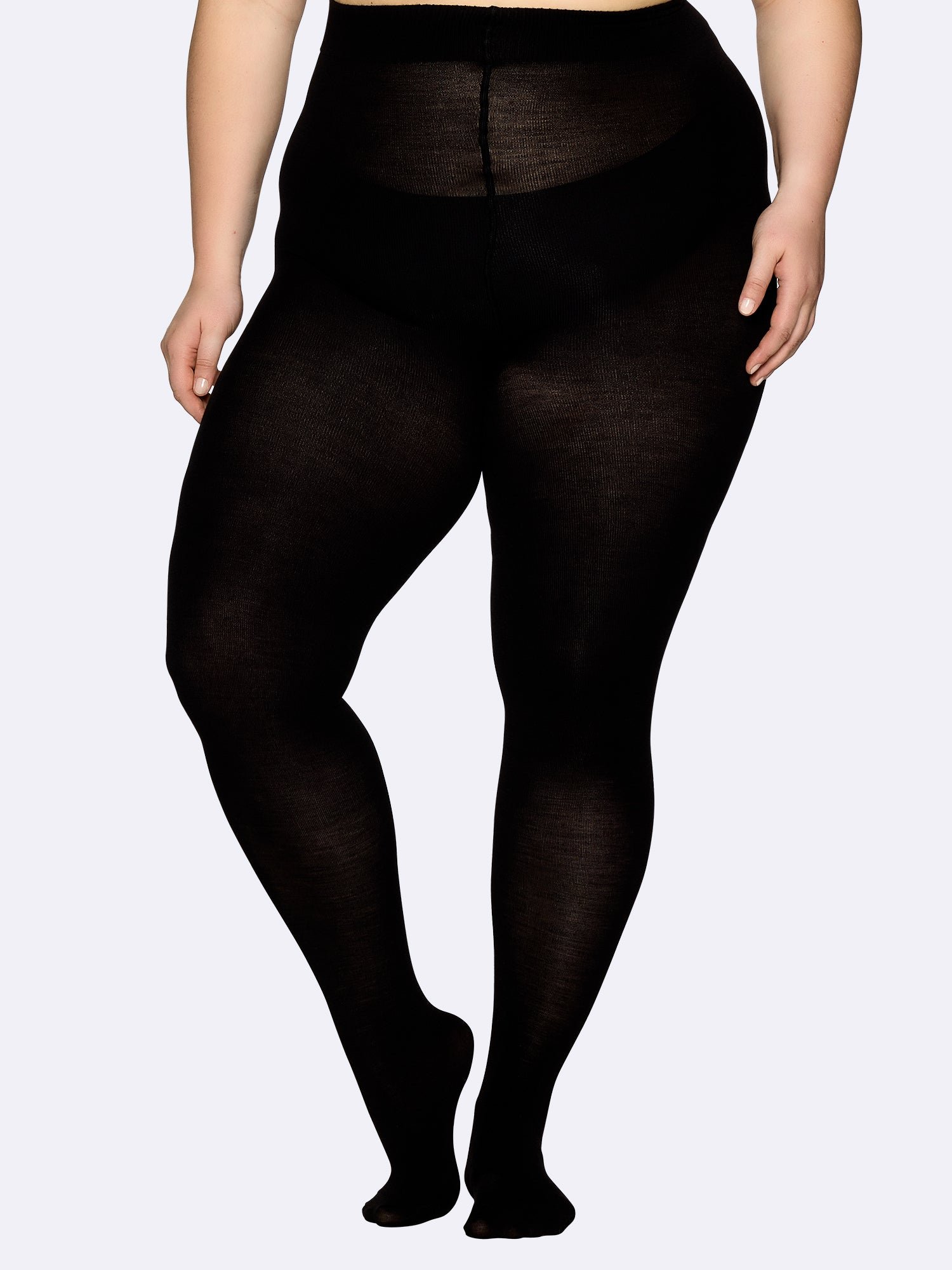 Nanso CURVY MERINO sukkahousut - musta