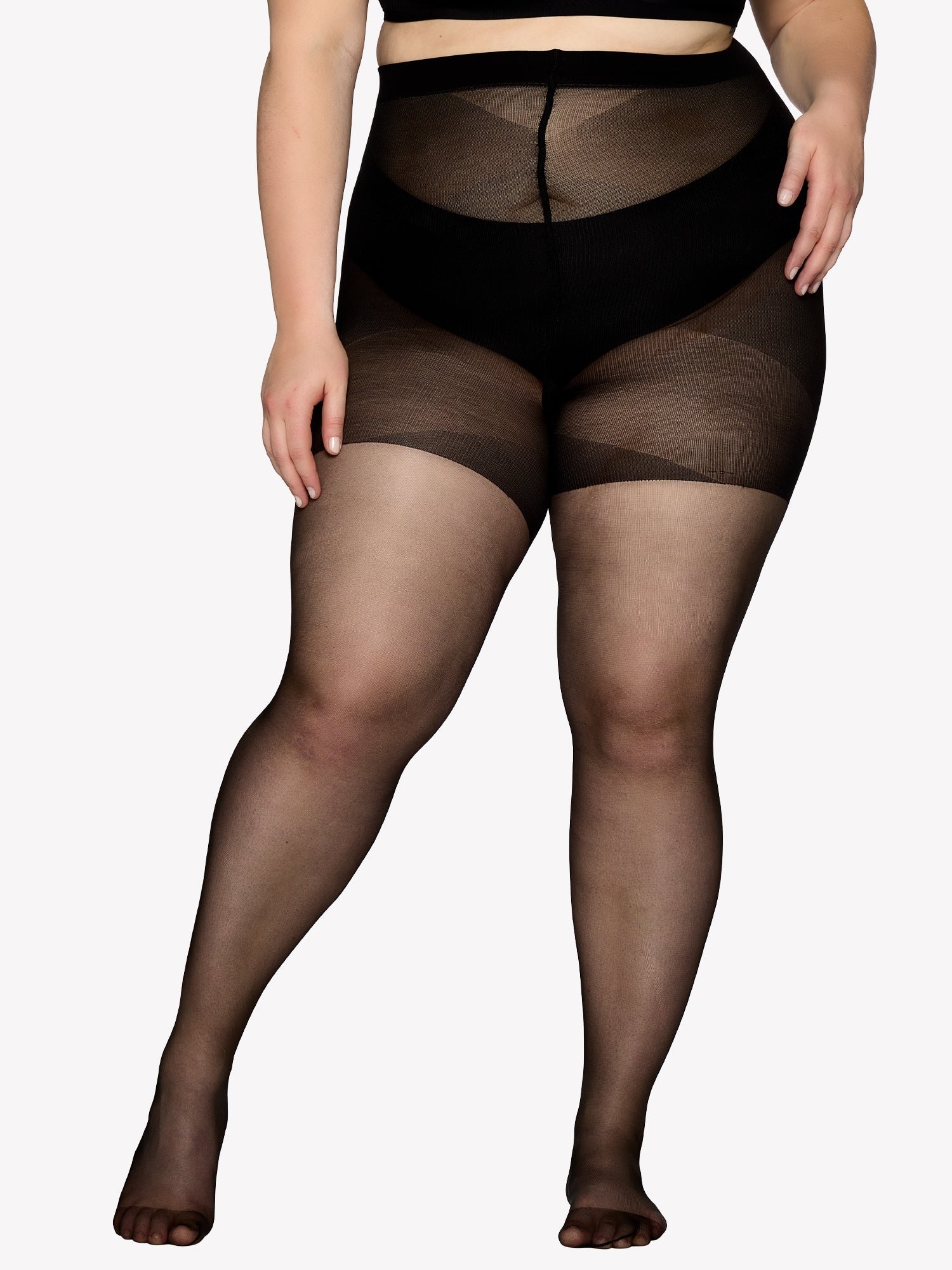Nanso CURVY 20 den sukkahousut - musta