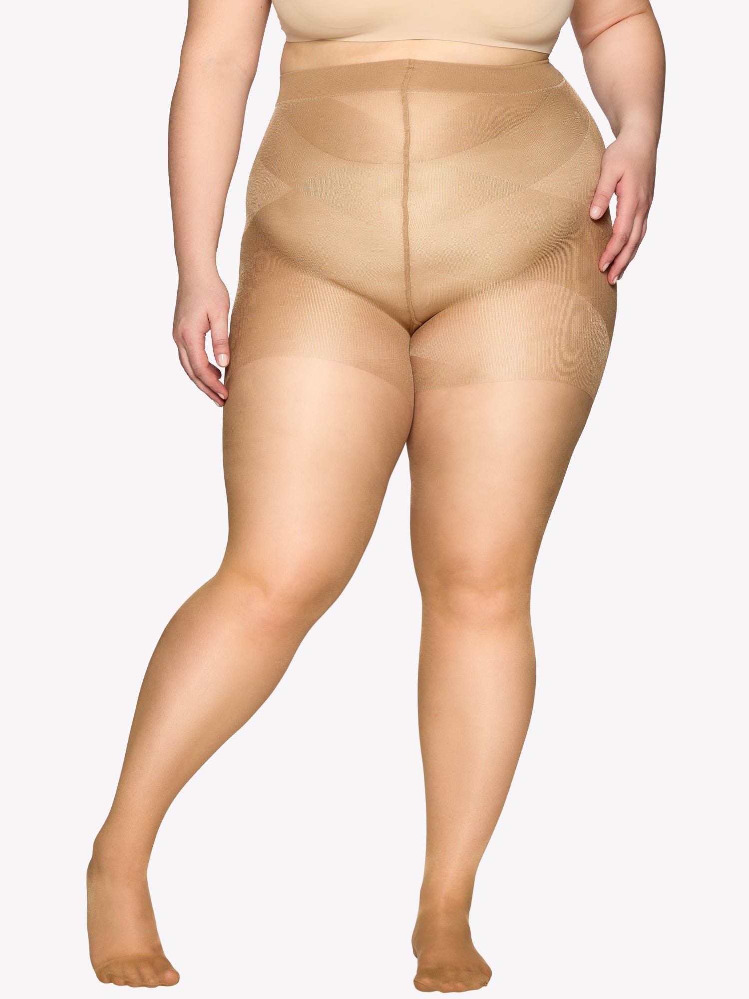 Nanso CURVY 40 den sukkahousut - suntan