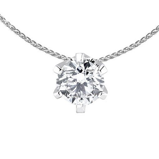 Silván Solitaire timanttiriipus 1,00ct, valkokultaa, timanttikorut