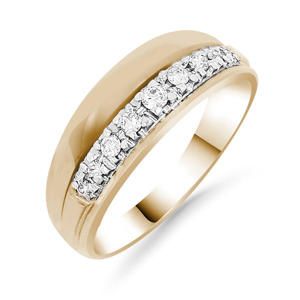 Silván Daria timanttisormus 0,15ct, keltakultaa, vihkisormukset