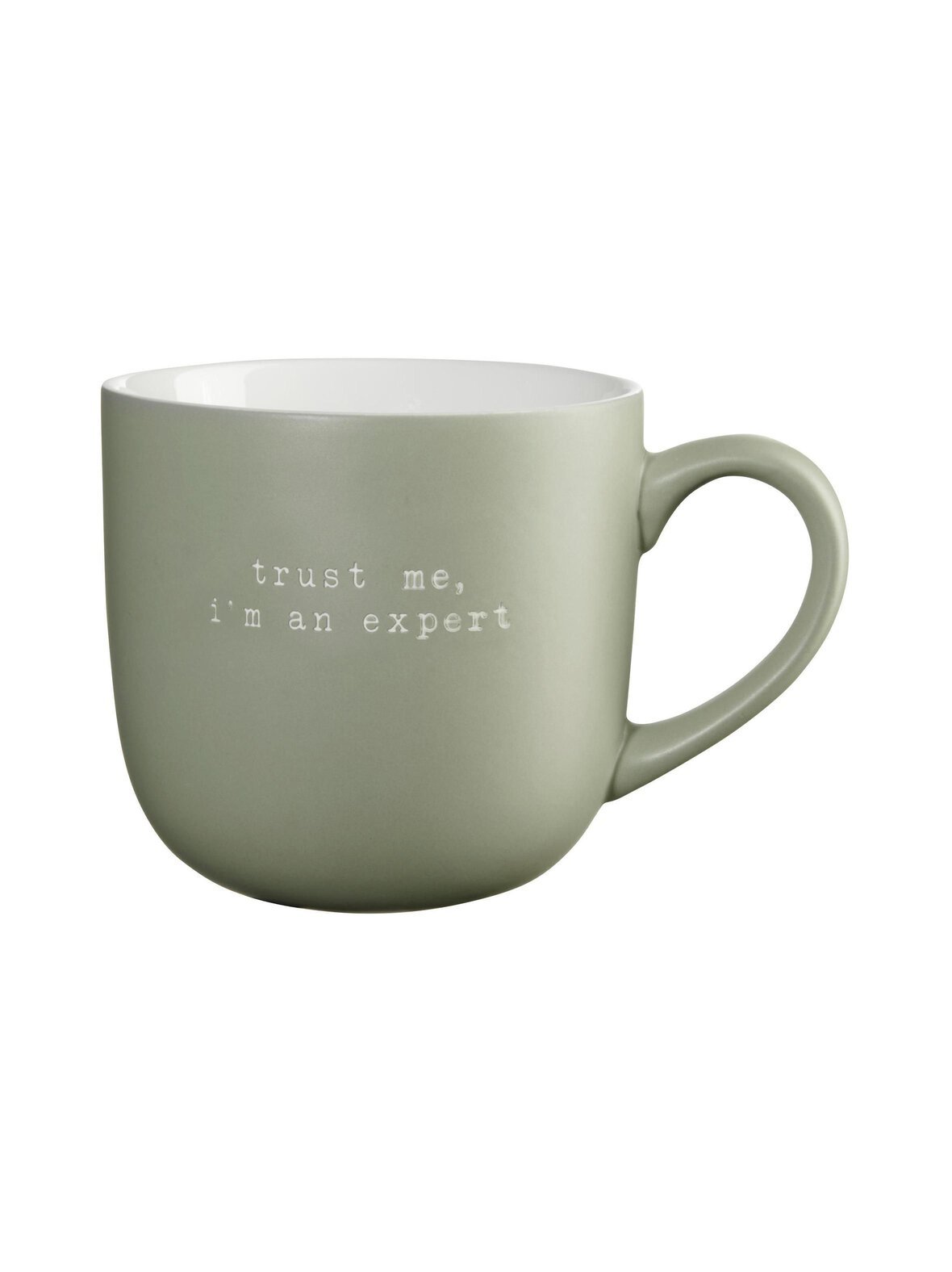 Hey trust me, i'm an expert -posliinimuki 0,6 l