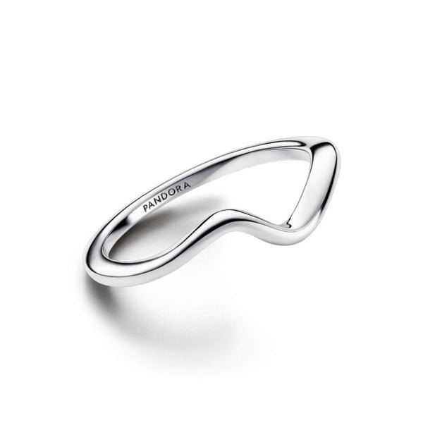 Pandora Timeless Polished Wave sormus, hopea, 193095C00