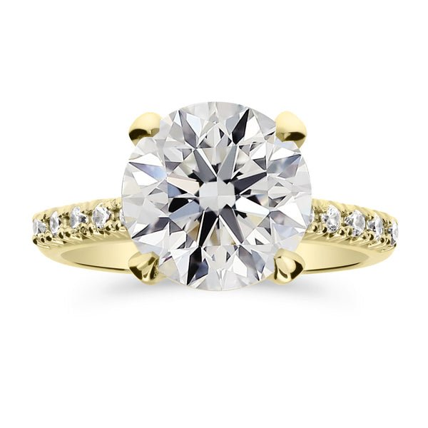 Silván Charlotte timanttisormus 3,22ct, keltakultaa, vihkisormukset