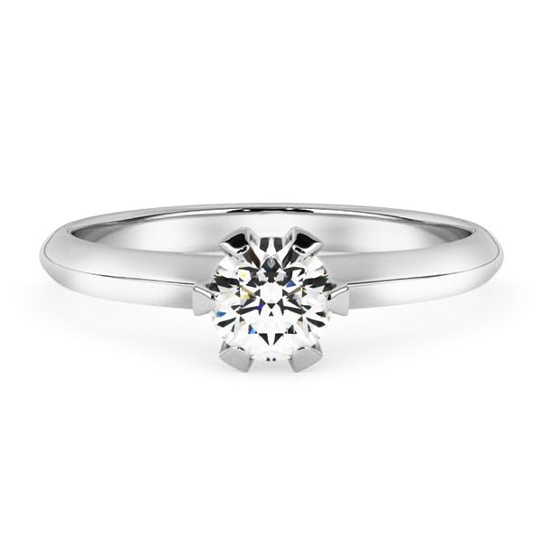 Silván Solitaire timanttisormus 0,30ct, valkokultaa, vihkisormukset