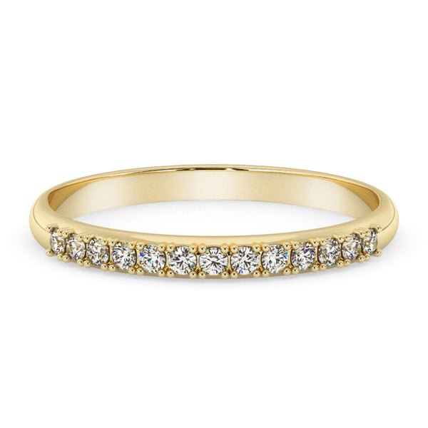 Silván Rosalie timanttisormus 0,13ct, keltakultaa, vihkisormukset