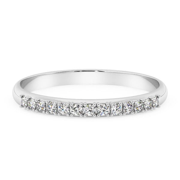 Silván Rosalie timanttisormus 0,13ct, valkokultaa, vihkisormukset