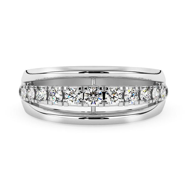 Silván Daria timanttisormus 0,15ct, valkokultaa, vihkisormukset