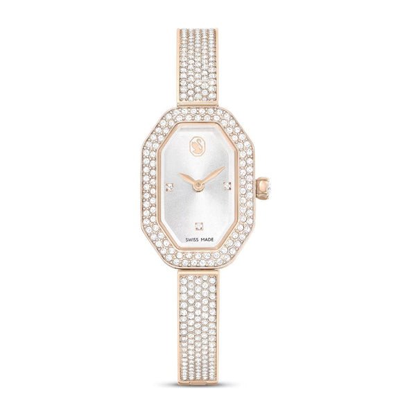 Swarovski Dextera bangle rannekello, samppanjakullanväri ja kirkkaat kristallit, 5672987