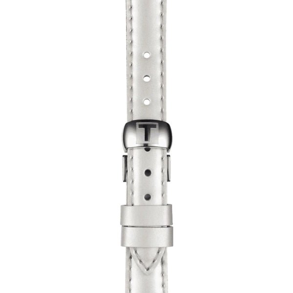 Tissot ranneke, 12 mm, valkoinen nahka, T852036540