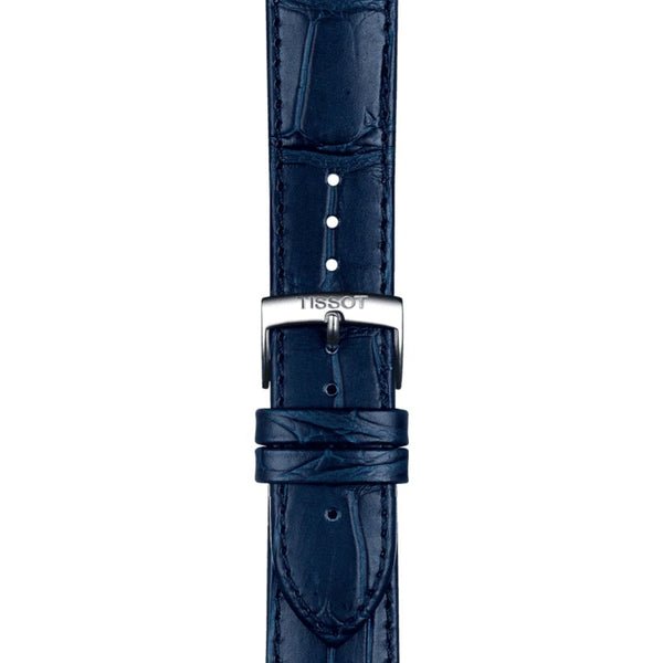Tissot ranneke, 20 mm, sininen nahka, T852041534