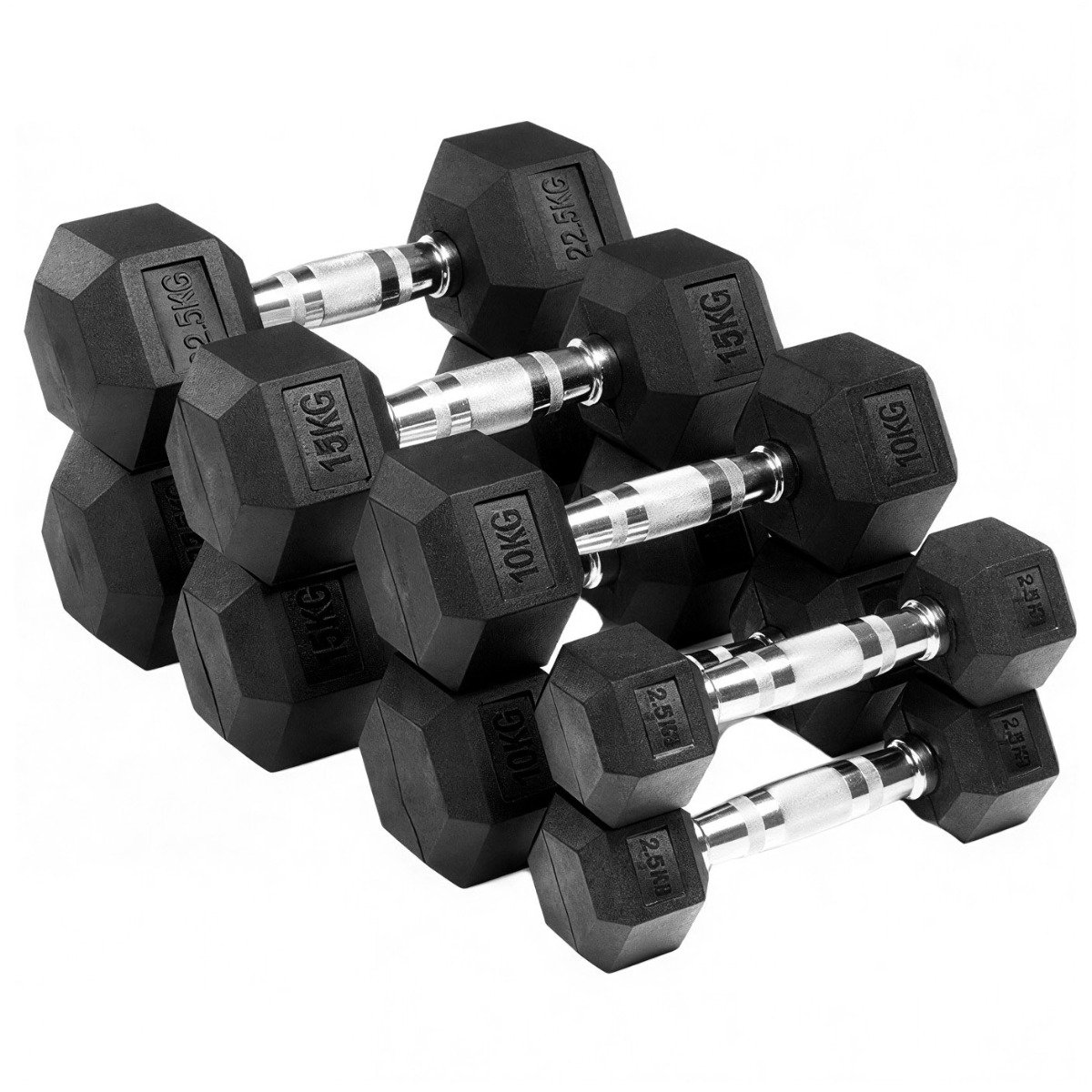 Corefit® Hexagon kiinteät käsipainot 2,5-50 kg / pari