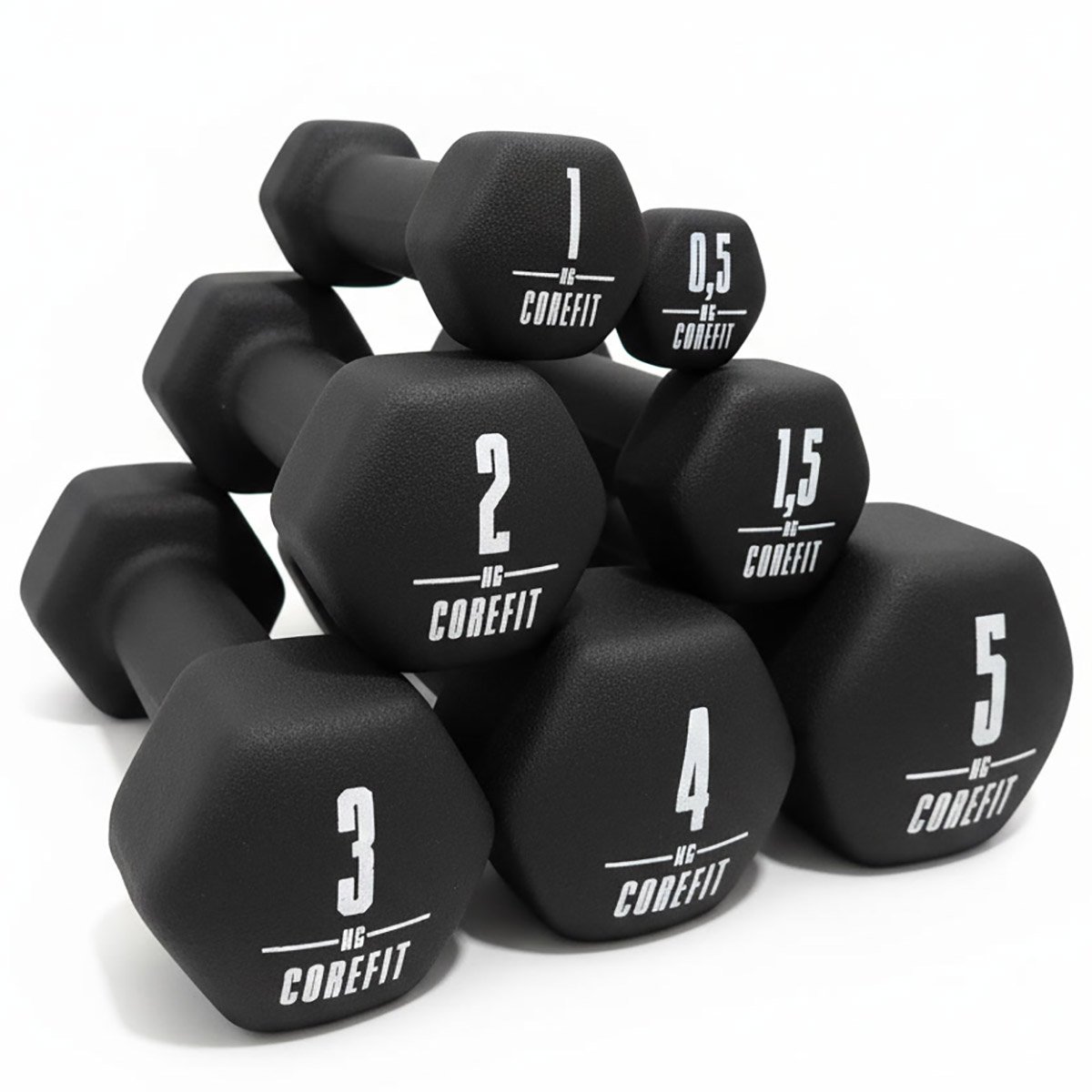Corefit® Neopreenikäsipainot 0.5-5 kg / kpl