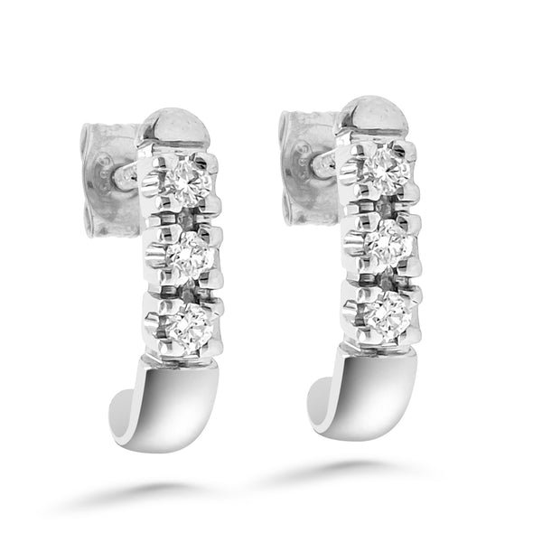 Silván Majlis timanttikorvakorut 0,12ct, valkokultaa, timanttikorut