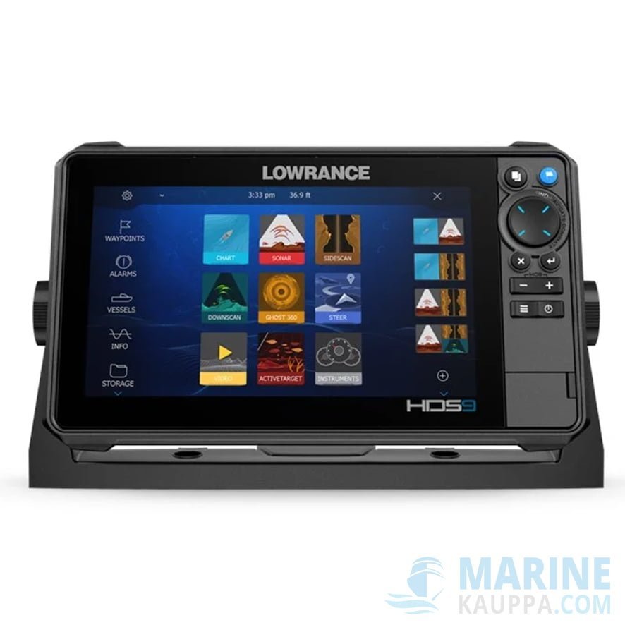 Lowrance HDS Pro 9 + Active Target 2 livepaketti 3 in 1 HD viistoanturilla
