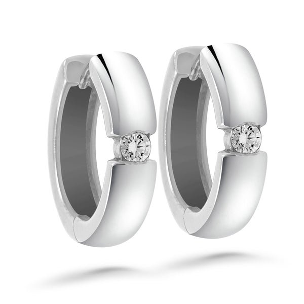 Silván Marie timanttikorvakorut 0,10ct, valkokultaa, timanttikorut