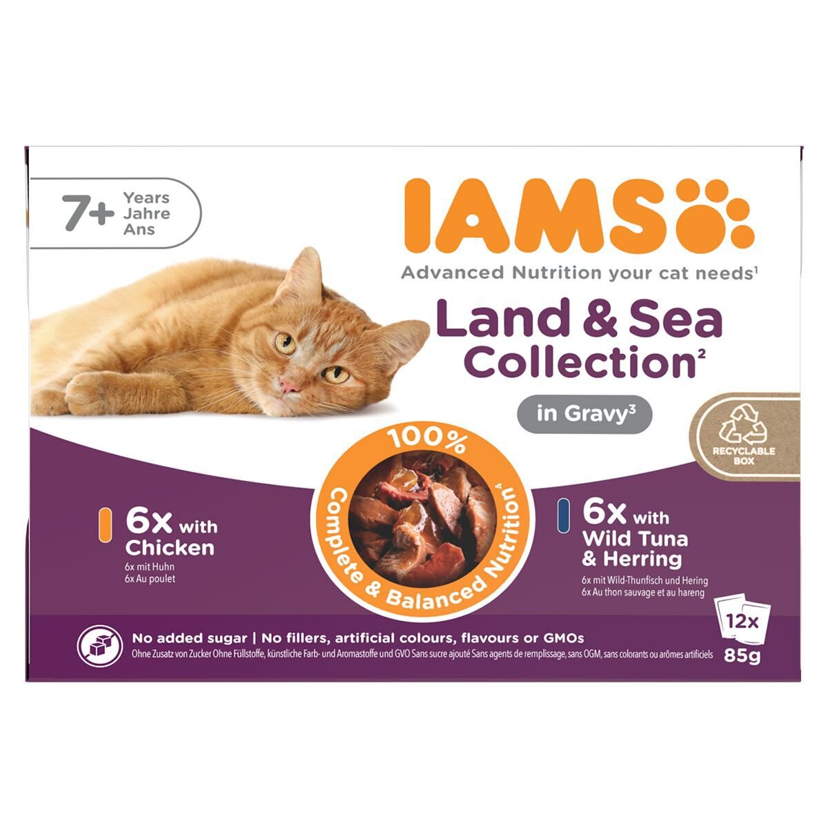 Iams Advanced Nutrition Senior Gravy Multipack 12 x 85 g