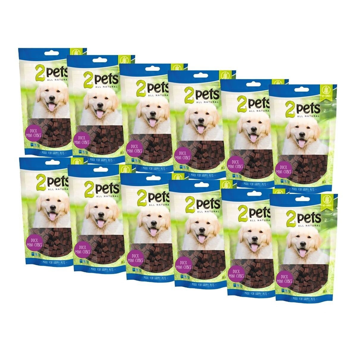 2pets Mini Ankkakuutiot 12 x 100 g