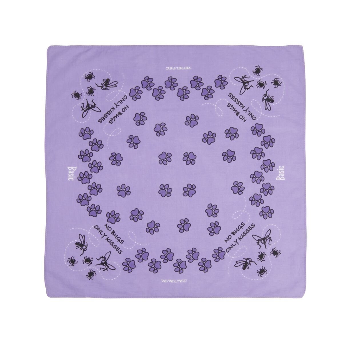 Punkkihuivi Basic Repeltec Bandana, lila