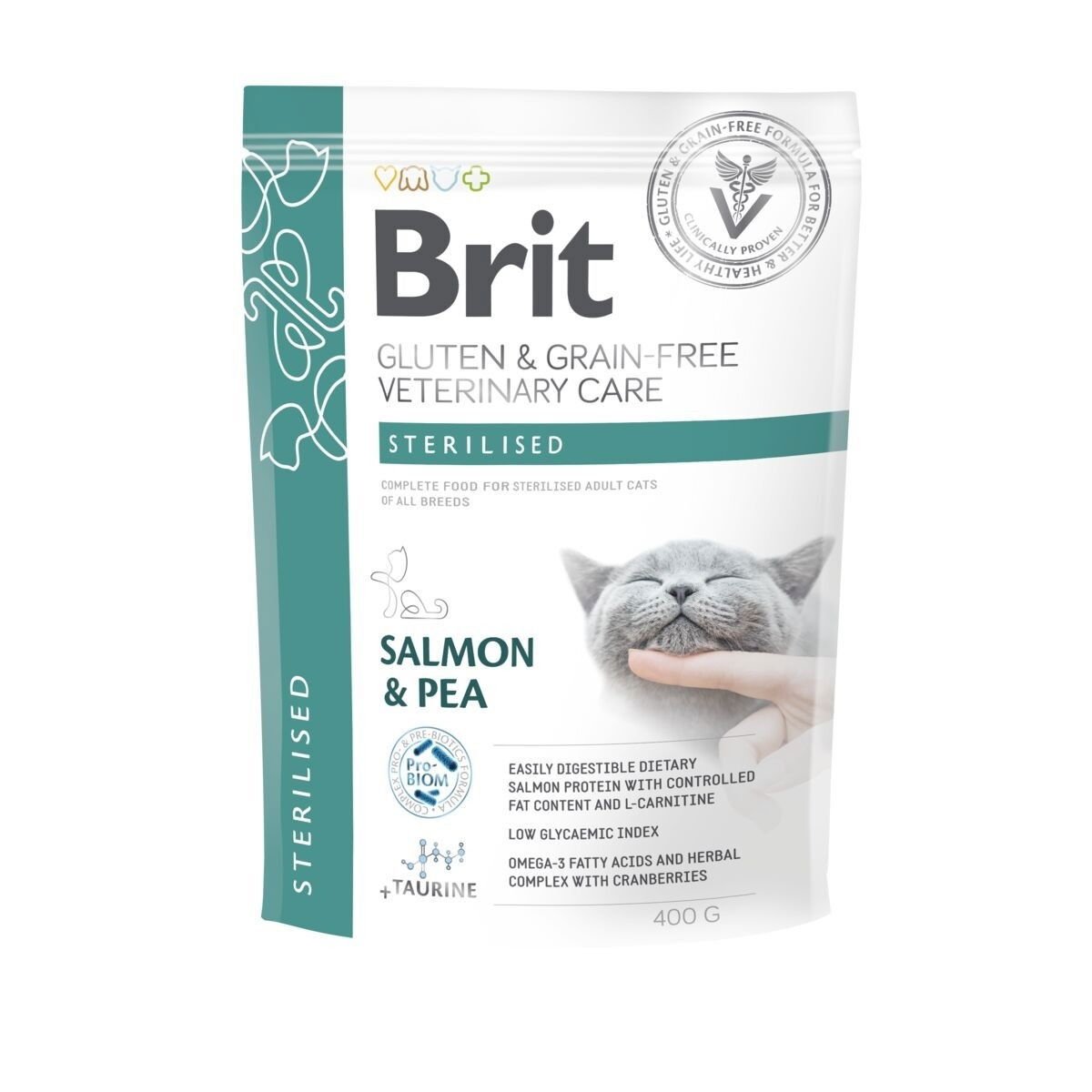Brit Veterinary Diet Cat Grain Free Sterilised Salmon & Pea