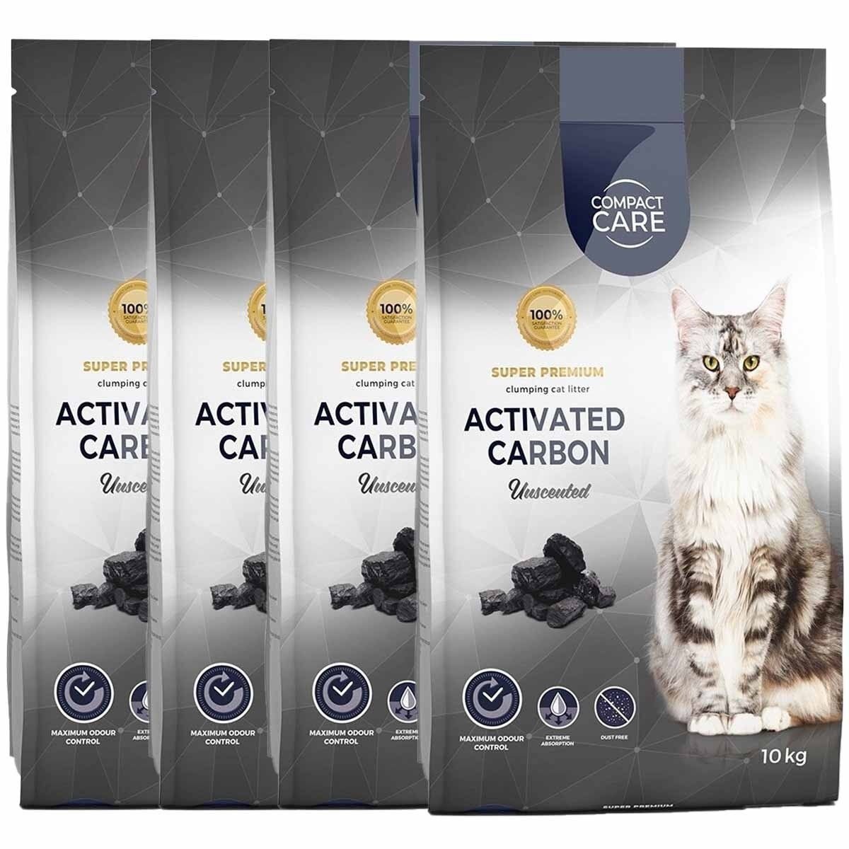 Compact Care Activated Carbon Unscented 4 x 10kg