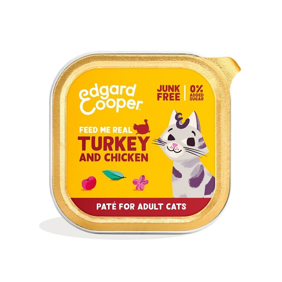 Edgard&Cooper Cat kalkkuna & kana 85g