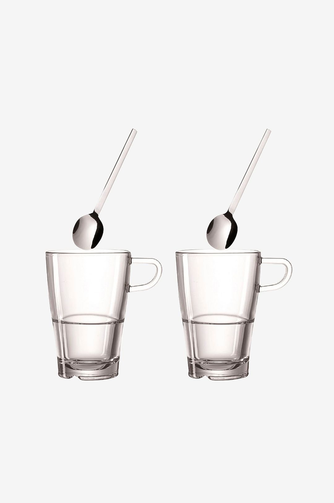 Kahvisetti Senso - kahvikupit ja lusikat x 2 - Latte Macchiato