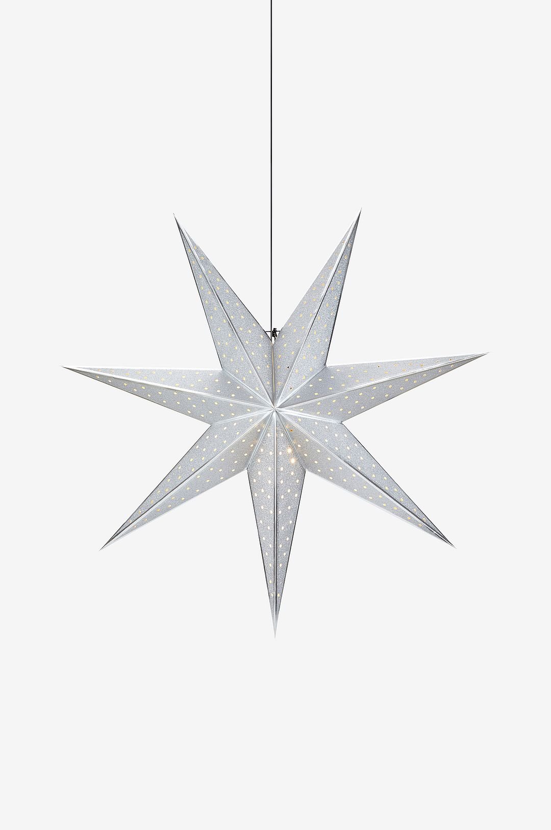 Markslöjd Riippuva valotähti GLITTER, 75 cm