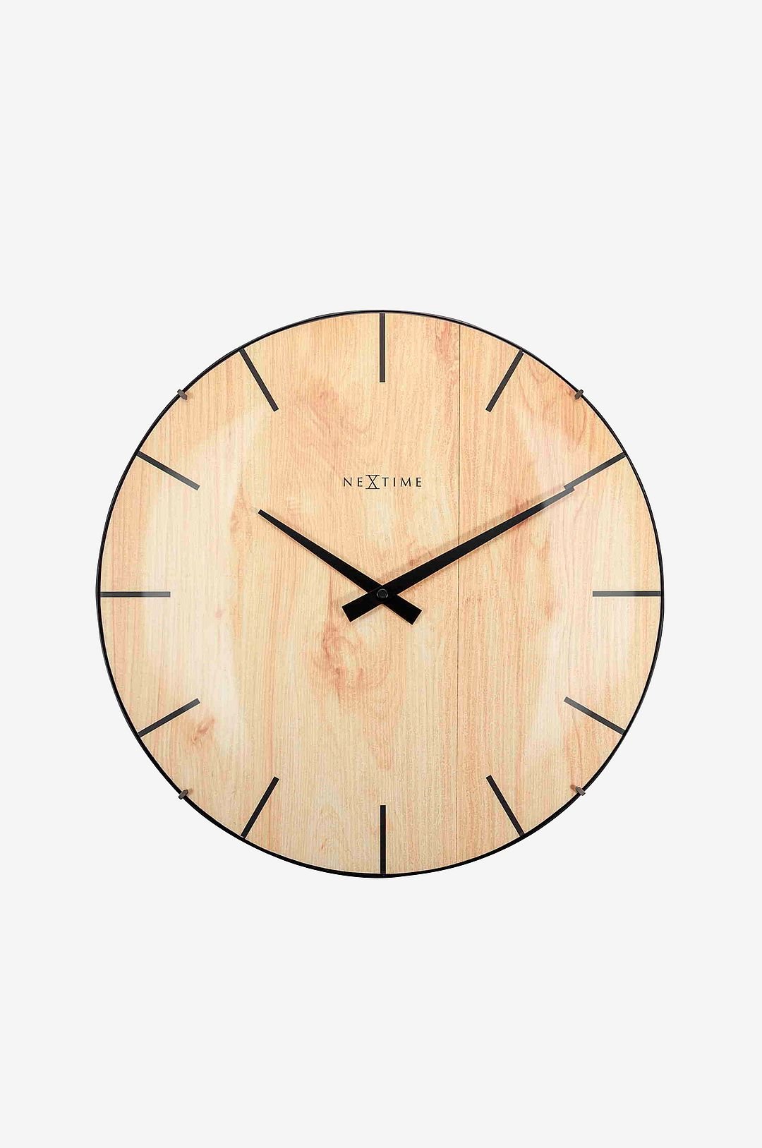 Seinäkello Edge Wood Dome Ø35 cm