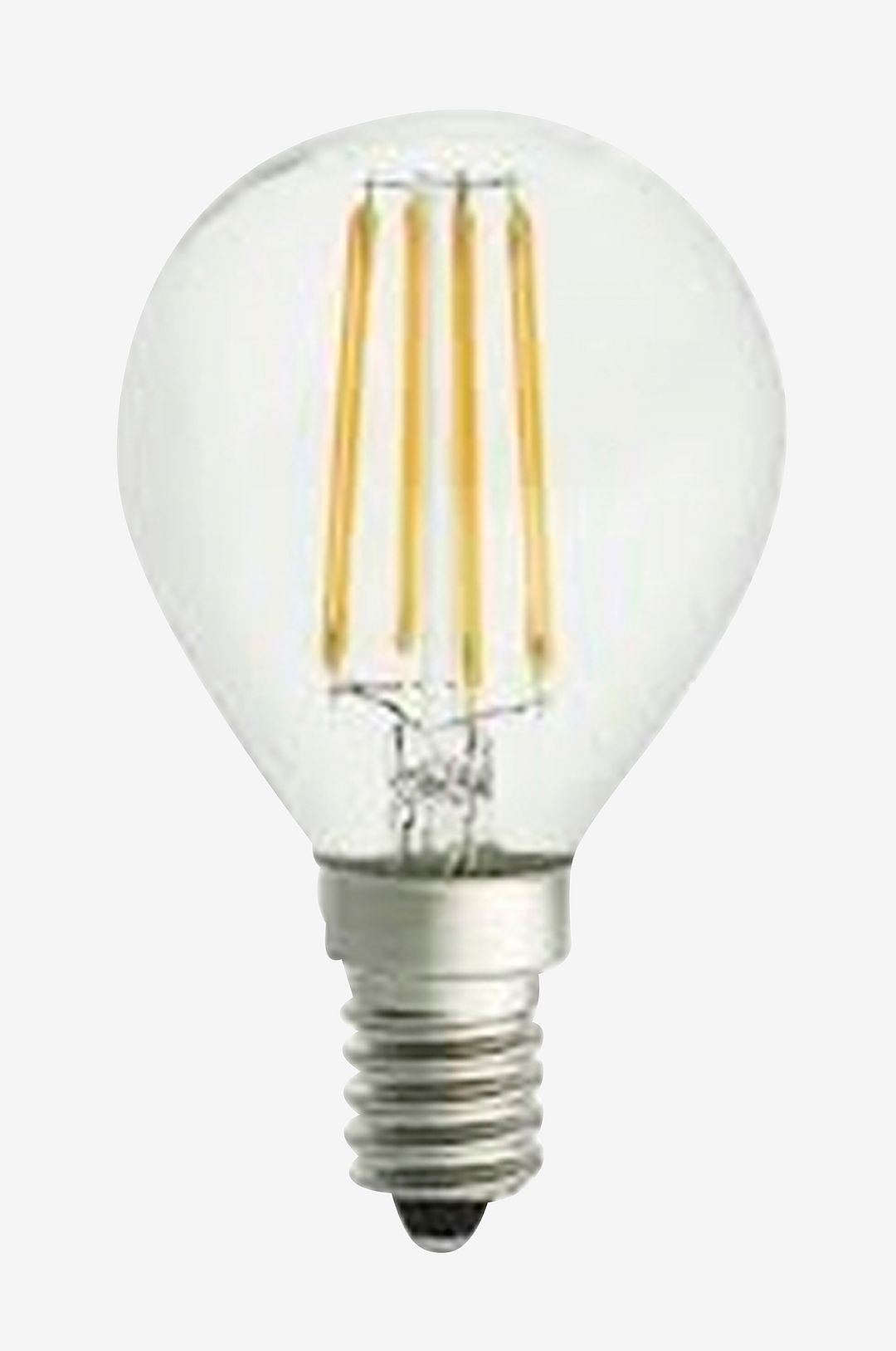 Filamenttilamppu LED, himmennettävä pallolamppu, E14, 4 W, halkaisija 45 mm, kirkas