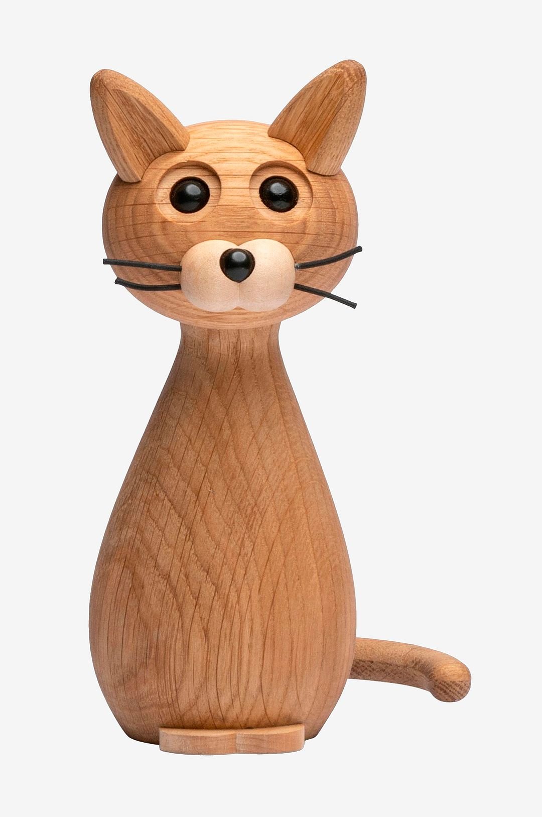 Puukoriste kissa Brave, 24 cm, tammea